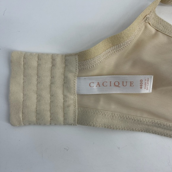Cacique 46DD Lightly Line Full Coverage Beige Padded Bra - Picture 6 of 9